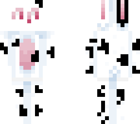 white bunni met vlekken