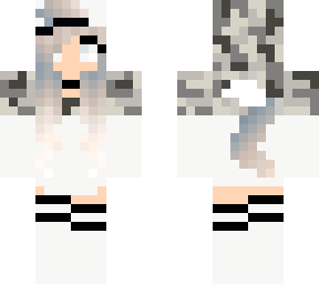 white wolf girl camo