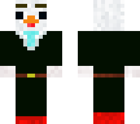chicken in suit with belt