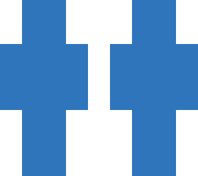 completely blue guy