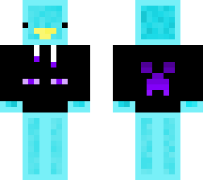 derp penguin with enderman creeper hoodie