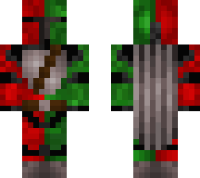 green and red mandalorian