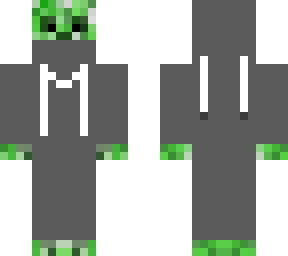maskkid with a grey sweater