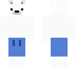 polar bear taking a swim