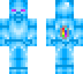 rainbow blue steve