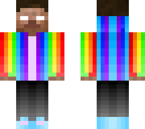 rainbow herobrine gamer