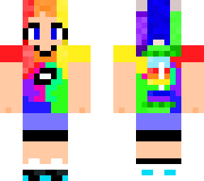 rainbow octoling girl