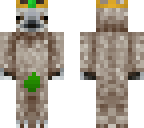 sloth man with crown