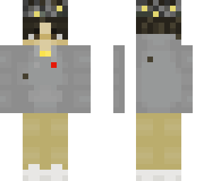 3d grey hoodie skin w/ crown
