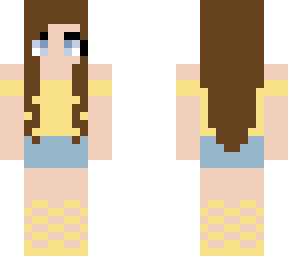 aesthetic yellow girl