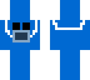 blue man with mask