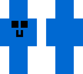 blue man with no mask