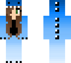 blue ombre dino girl two