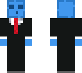 blue slime in tuxedo