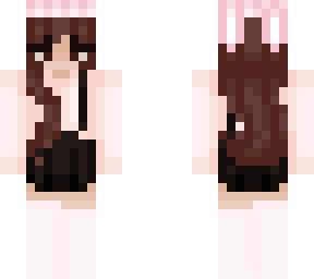 edited girl in cute overalls/bunnny girl