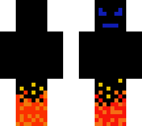 flaming mysterious person