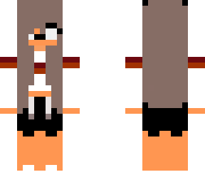 gray red orange bunneh girl cute