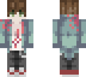 hajime hinata in nagito komaeda's clothes