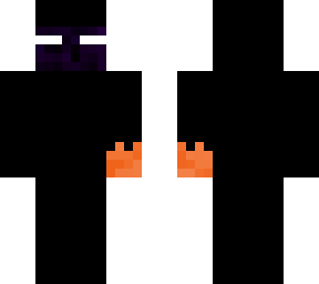 herobrine virus infected enderman (hooded) with fireball on left hand