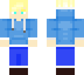 minecraft boy with a hoodie (my first skin!)
