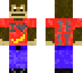 monkey red shirt blue jeans