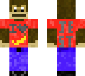 monkey red shirt blue jeans