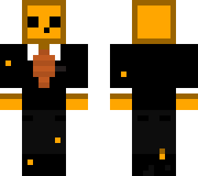 orange slime in tux
