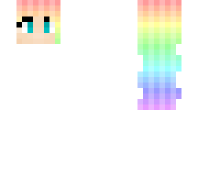 pastel rainbow hair
