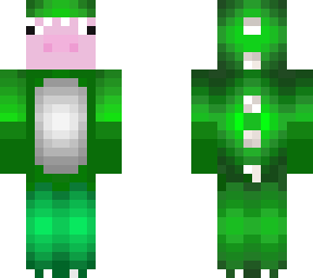 pig in green dino onsie for noobderp