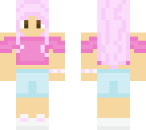 pink hair girl