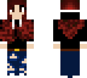 red hair, black hoodie (slim model aka alex model)