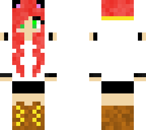 red haired cat girl