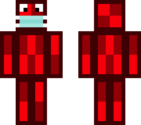 red man with mask