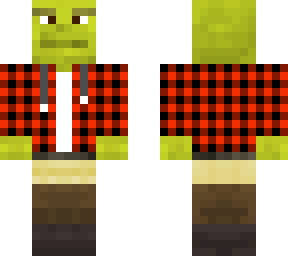 shrek with flannel