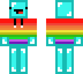 skeppy with rainbow sweatshirt
