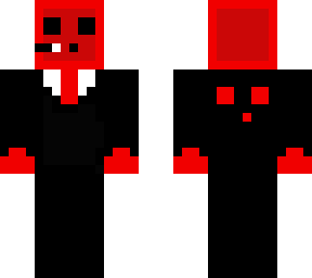 a red slime in the suit! made by nikkonoob!