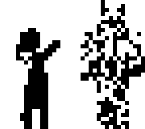 black and wite