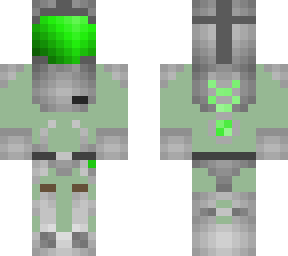 futuristic astronaut (green) (edit)
