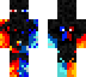 gaming enderaman  fire vs water
