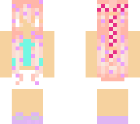 girl with purple beads in hair