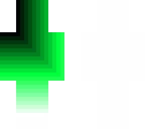 green shading
