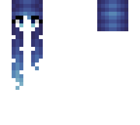 hb - messy length - dark blue fade