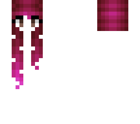 hb - messy length - red fade pink
