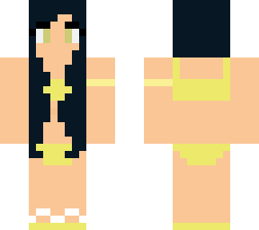 long hair swimsuit girl
