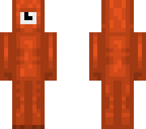 orange, one-eyed alien
