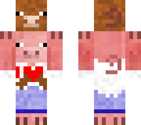 pig holding bacon