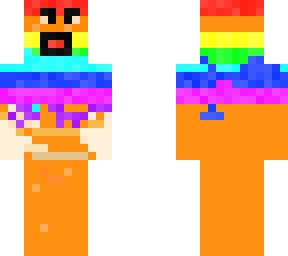 random weird rainbow awesome fishy dude thingy