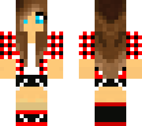 red plaid girl