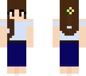 simple blue outfit