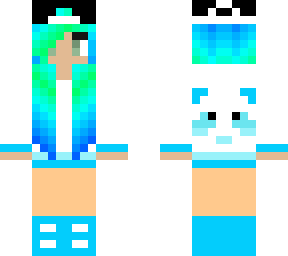 teal girl /wolf